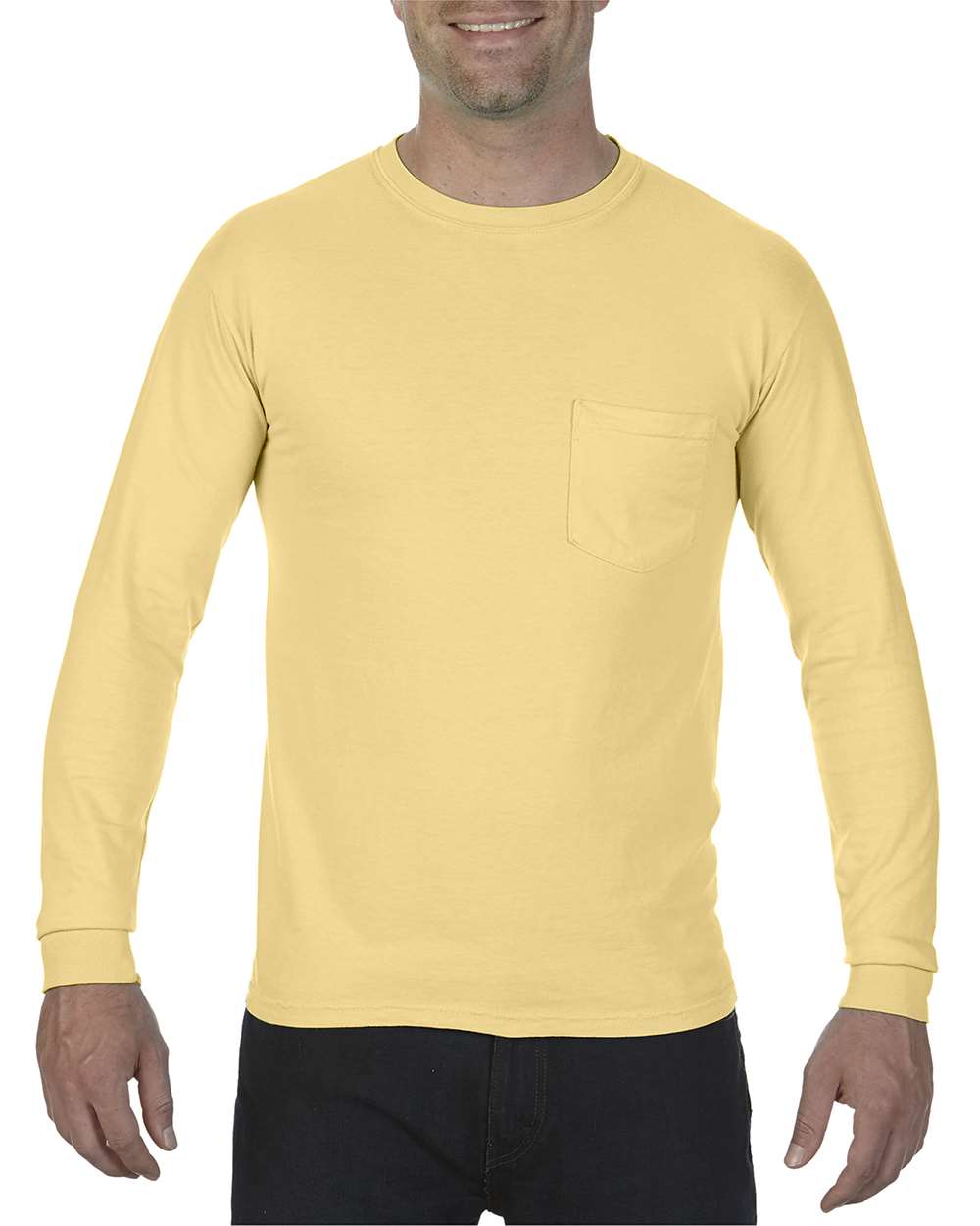 Comfort Colors Heavyweight Long Sleeve Pocket T